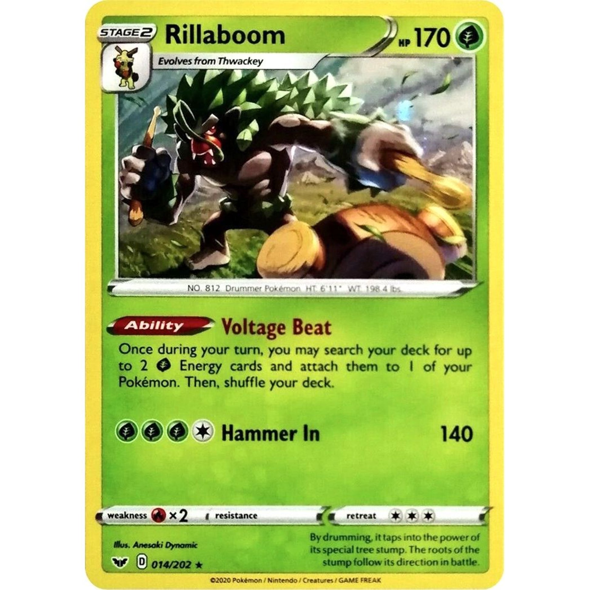 Image for Rillaboom - 014/202 (Cosmos Holo) (014/202) (MCAP) - Pokemon