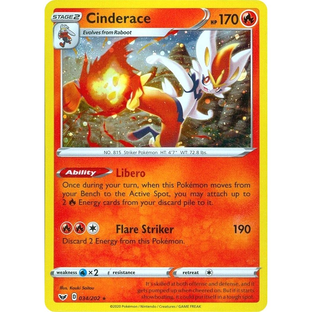 Image for Cinderace - 034/202 (Cosmos Holo) (034/202) (MCAP) - Pokemon