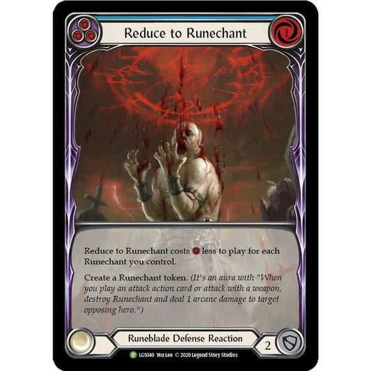 Image for Reduce to Runechant (Blue) - LGS040 (LGS040) (PR) - Flesh and Blood TCG