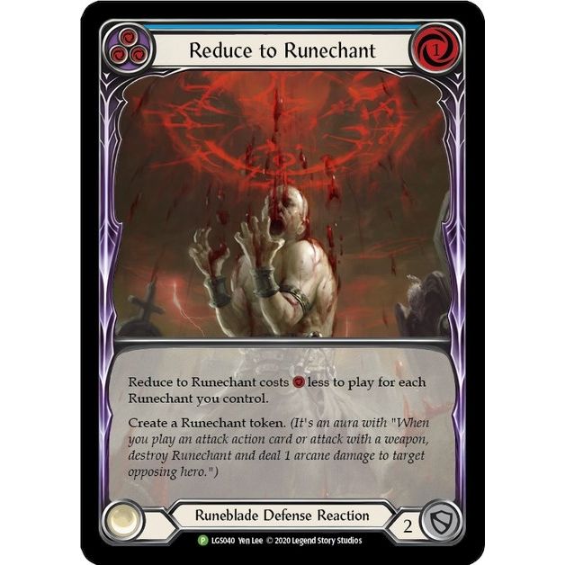 Image for Reduce to Runechant (Blue) - LGS040 (LGS040) (PR) - Flesh and Blood TCG