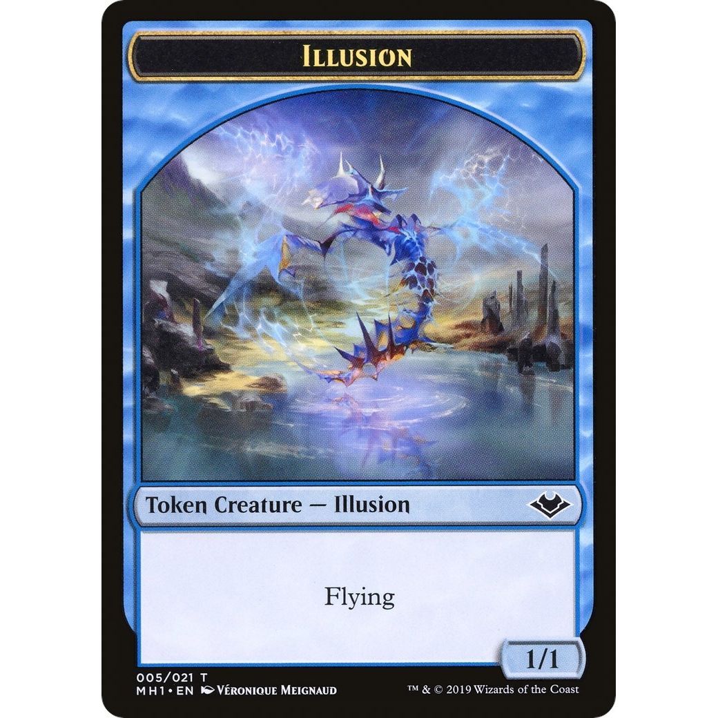 Image for Illusion // Bear Double-Sided Token (5 // 11) (MH1) - Magic: The Gathering