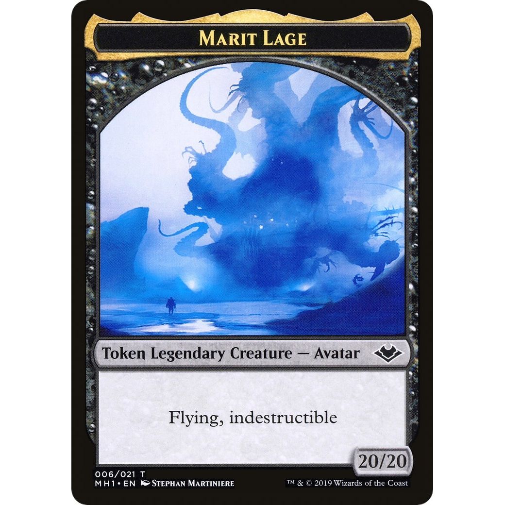 Image for Marit Lage // Zombie Double-Sided Token (6 // 7) (MH1) - Magic: The Gathering