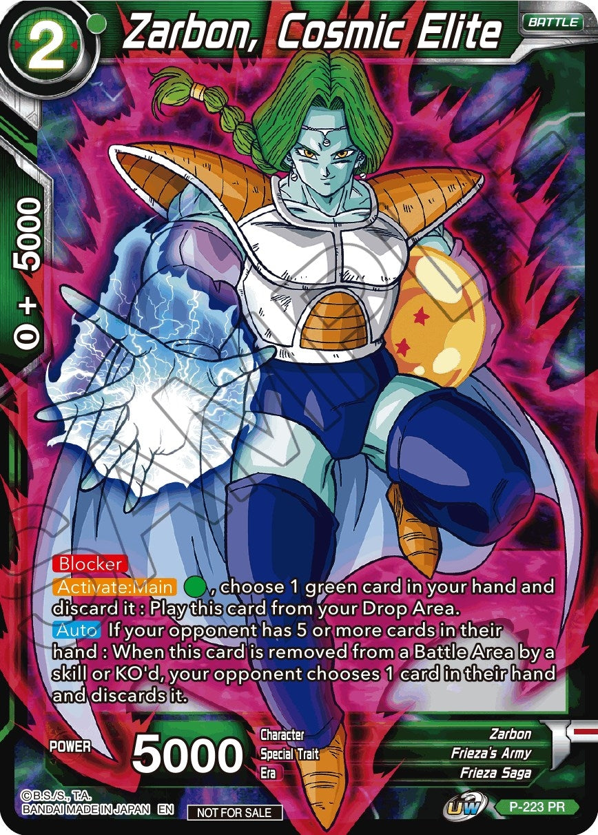 Image for Zarbon, Cosmic Elite (Gold Stamped) (P-223) (TPR) - Dragon Ball Super: Masters