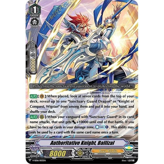 Image for Authoritative Knight, Ballizal (V-SS06/003EN) (V-SS06) - Cardfight Vanguard