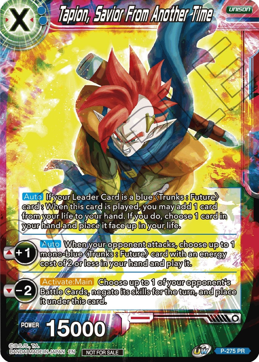 Image for Tapion, Savior From Another Time (Unison Warrior Series Tournament Pack Vol.3) (P-275) (TPR) - Dragon Ball Super: Masters