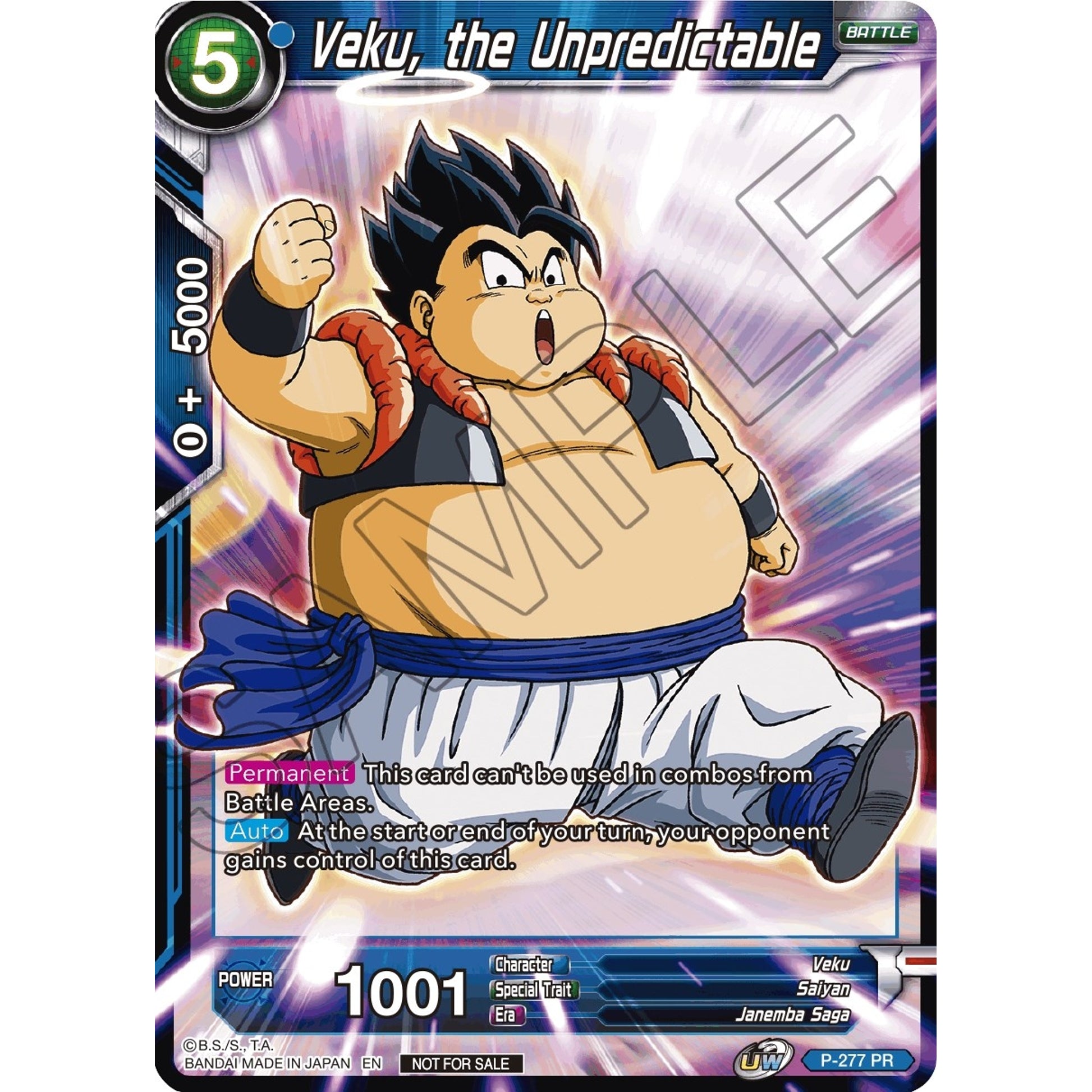 Image for Veku, the Unpredictable (Unison Warrior Series Tournament Pack Vol.3) (P-277) (TPR) - Dragon Ball Super: Masters