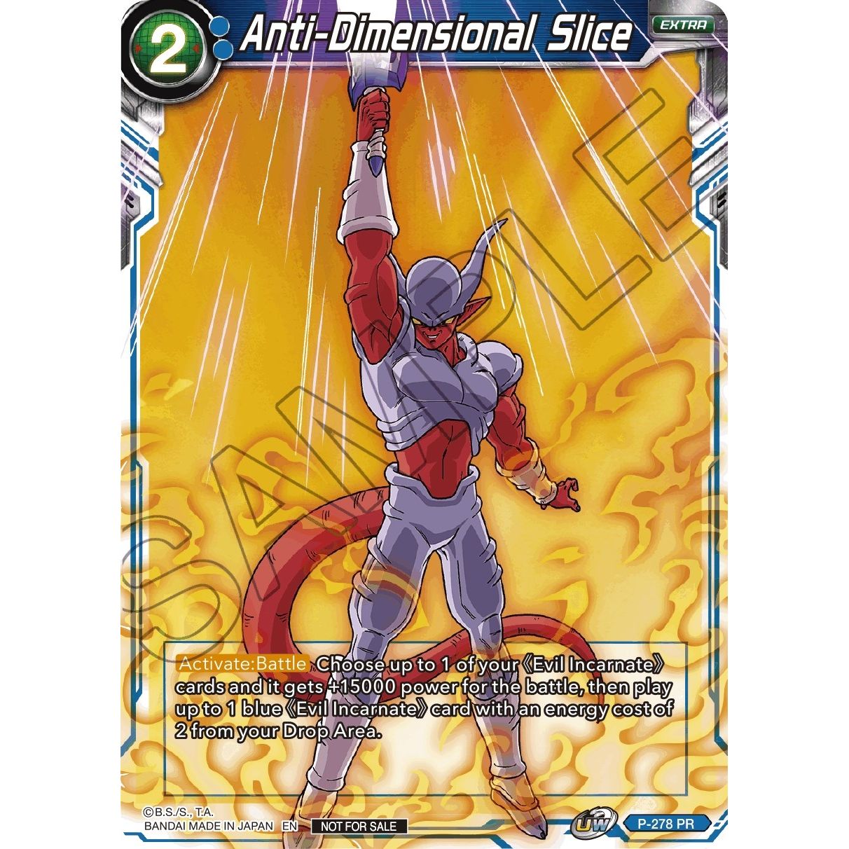 Image for Anti-Dimensional Slice (Unison Warrior Series Tournament Pack Vol.3) (P-278) (TPR) - Dragon Ball Super: Masters