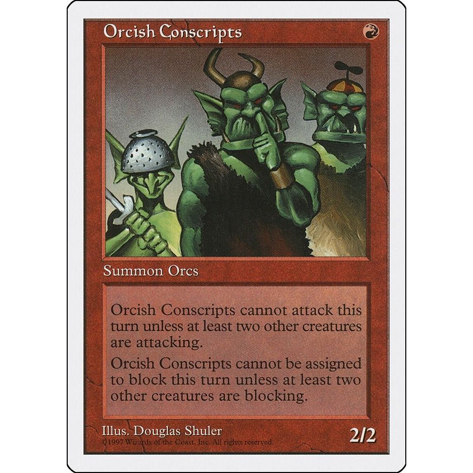 Image for Orcish Conscripts (5ED) - Magic: The Gathering
