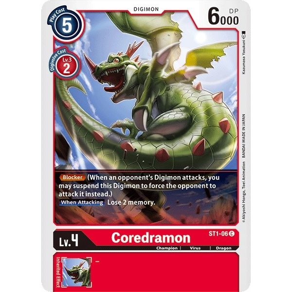 Image for Coredramon (ST1-06 C) (ST-1) - Digimon Card Game