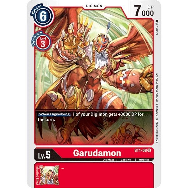 Image for Garudamon (ST1-08 U) (ST-1) - Digimon Card Game