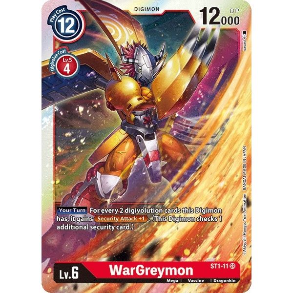 Image for WarGreymon (ST1-11 SR) (ST-1) - Digimon Card Game