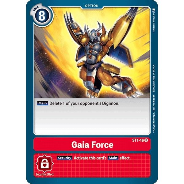 Image for Gaia Force (ST1-16 U) (ST-1) - Digimon Card Game