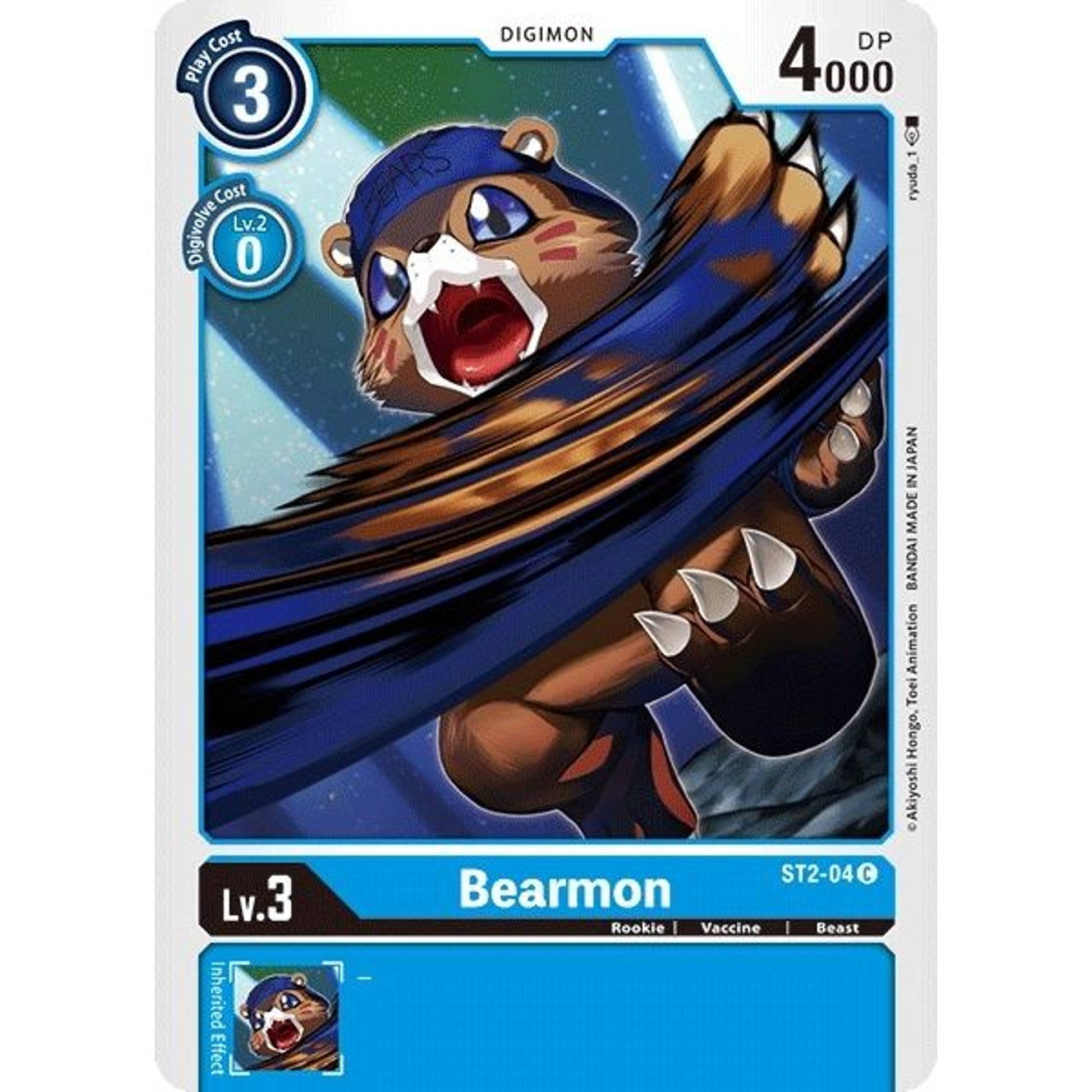 Image for Bearmon (ST2-04 C) (ST-2) - Digimon Card Game