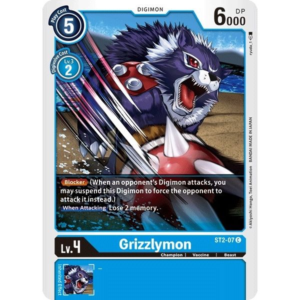 Image for Grizzlymon (ST2-07 C) (ST-2) - Digimon Card Game