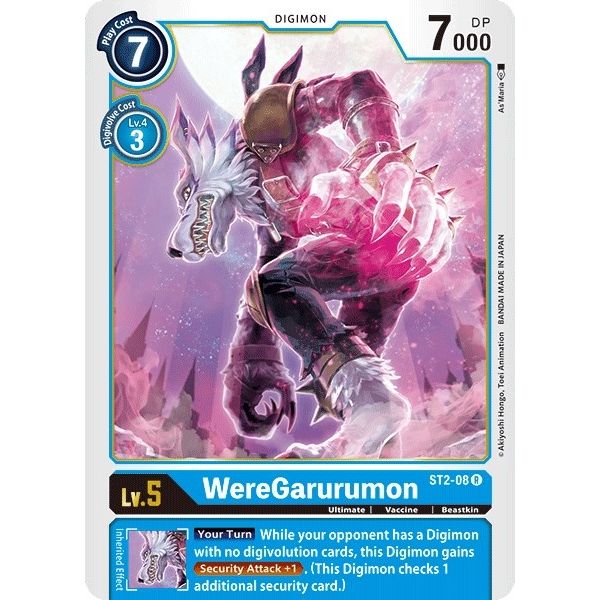 Image for WereGarurumon (ST2-08 R) (ST-2) - Digimon Card Game