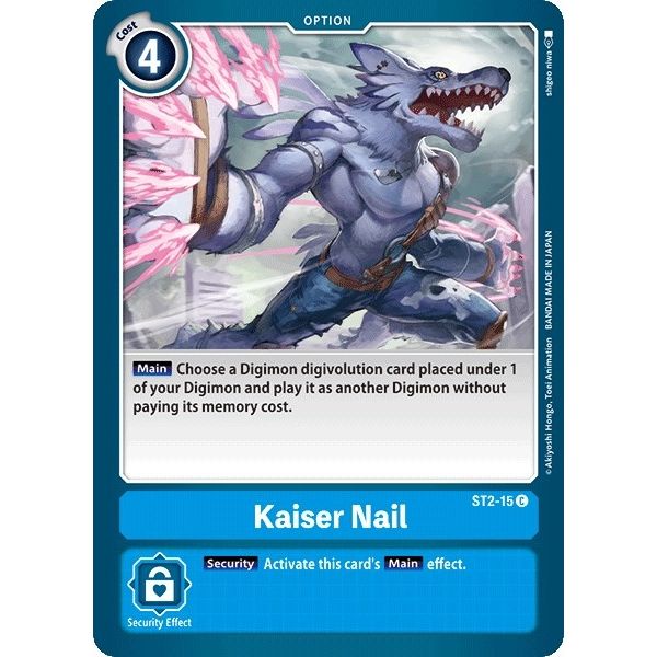 Image for Kaiser Nail (ST2-15 C) (ST-2) - Digimon Card Game