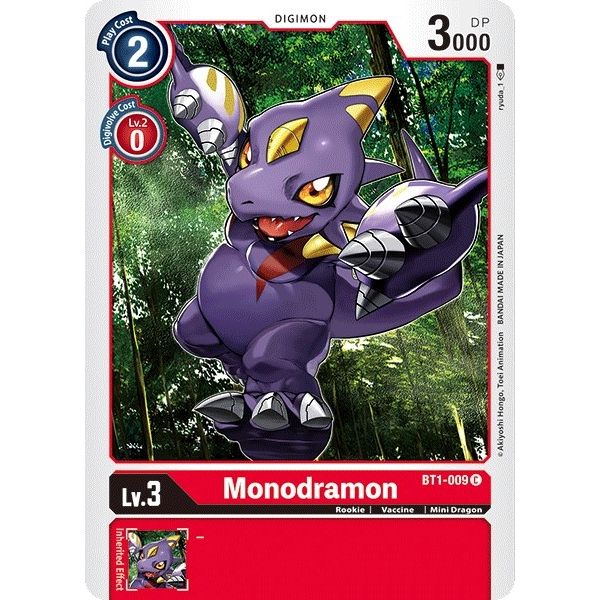 Image for Monodramon (BT1-009 C) (BT01-03A) - Digimon Card Game