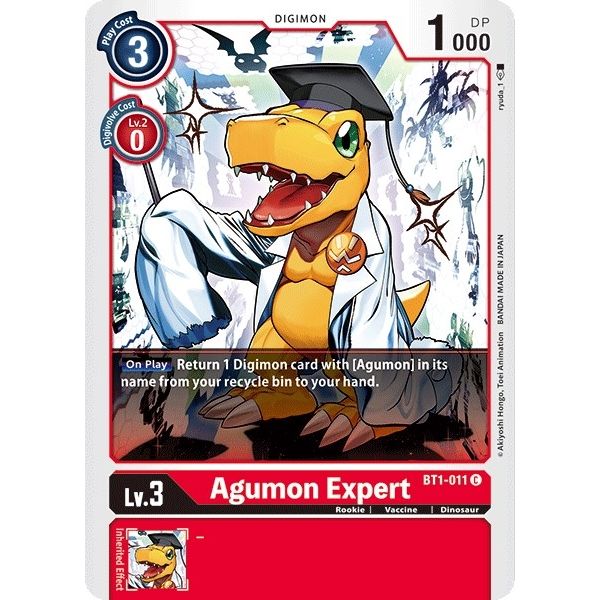 Image for Agumon Expert (BT1-011 C) (BT01-03A) - Digimon Card Game