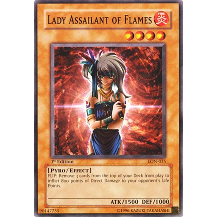 Image for Lady Assailant of Flames (LON-035) (LON) - YuGiOh