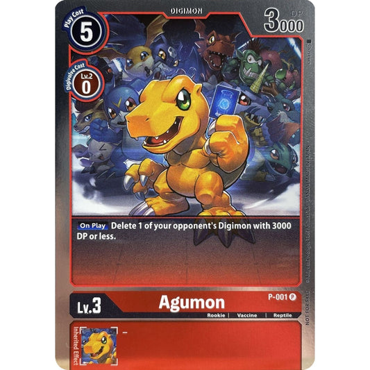 Image for Agumon - P-001 (P-001 P) (D-PR) - Digimon Card Game