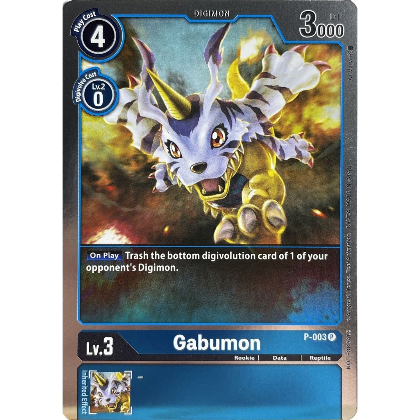 Image for Gabumon - P-003 (P-003 P) (D-PR) - Digimon Card Game
