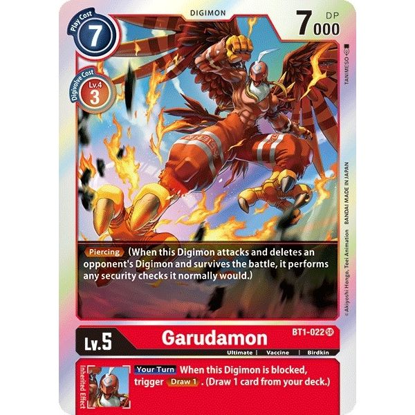 Image for Garudamon - BT1-022 (BT1-022 SR) (BT01-03A) - Digimon Card Game