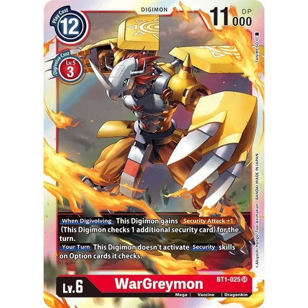 Image for WarGreymon (BT1-025 SR) (BT01-03A) - Digimon Card Game