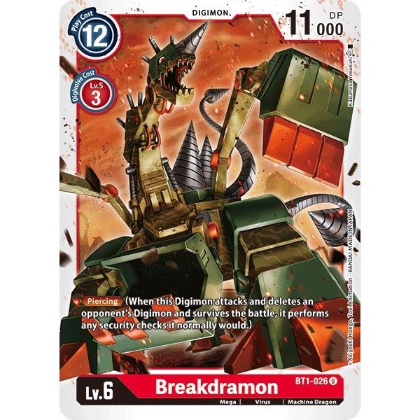 Image for Breakdramon (BT1-026 U) (BT01-03A) - Digimon Card Game