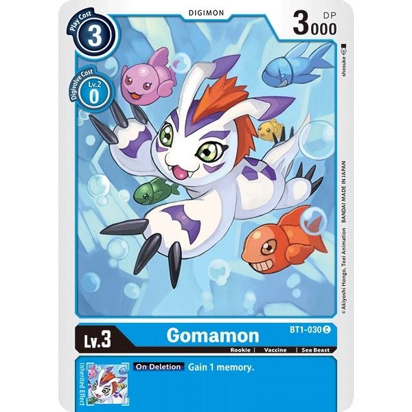 Image for Gomamon - BT1-030 (BT1-030 C) (BT01-03A) - Digimon Card Game