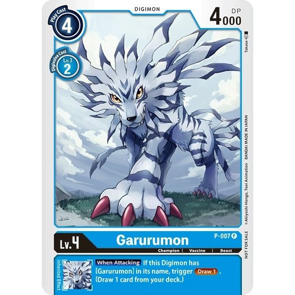 Image for Garurumon - P-007 (P-007 P) (D-PR) - Digimon Card Game