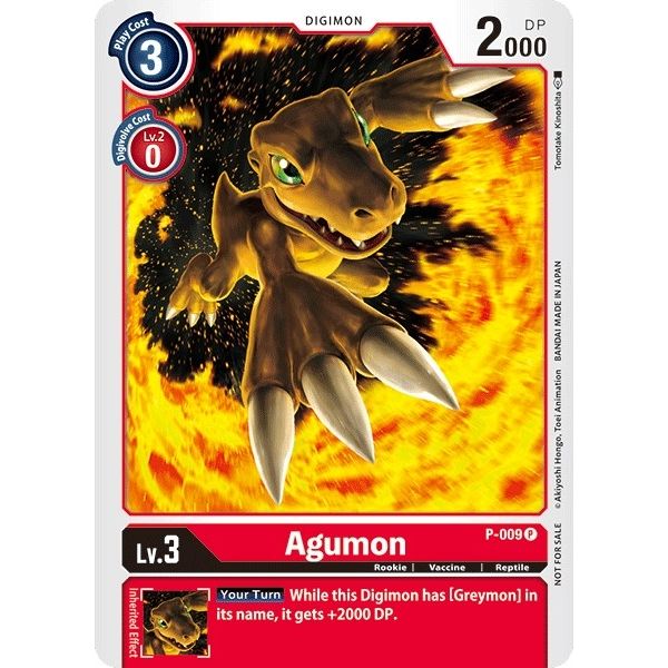 Image for Agumon - P-009 (P-009 P) (D-PR) - Digimon Card Game