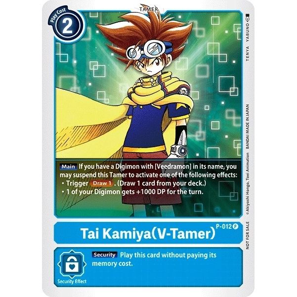 Image for Tai Kamiya (V-Tamer) - P-012 (P-012 P) (D-PR) - Digimon Card Game