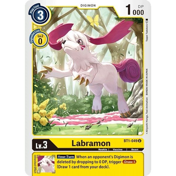 Image for Labramon (BT1-049 U) (BT01-03A) - Digimon Card Game