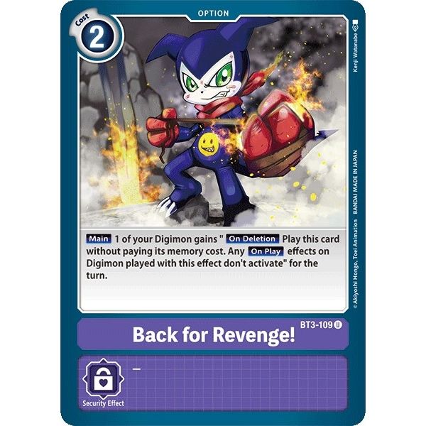 Image for Back for Revenge! (BT3-109 U) (BT01-03A) - Digimon Card Game