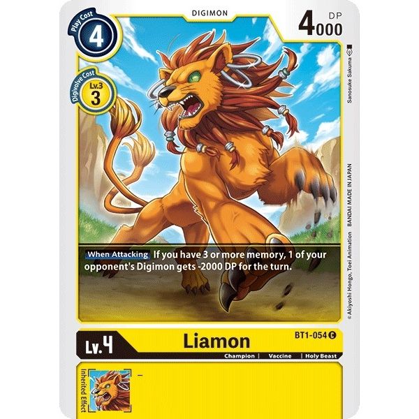 Image for Liamon (BT1-054 C) (BT01-03A) - Digimon Card Game