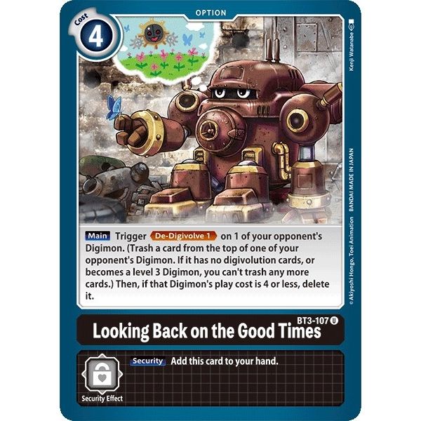 Image for Looking Back on the Good Times (BT3-107 U) (BT01-03A) - Digimon Card Game