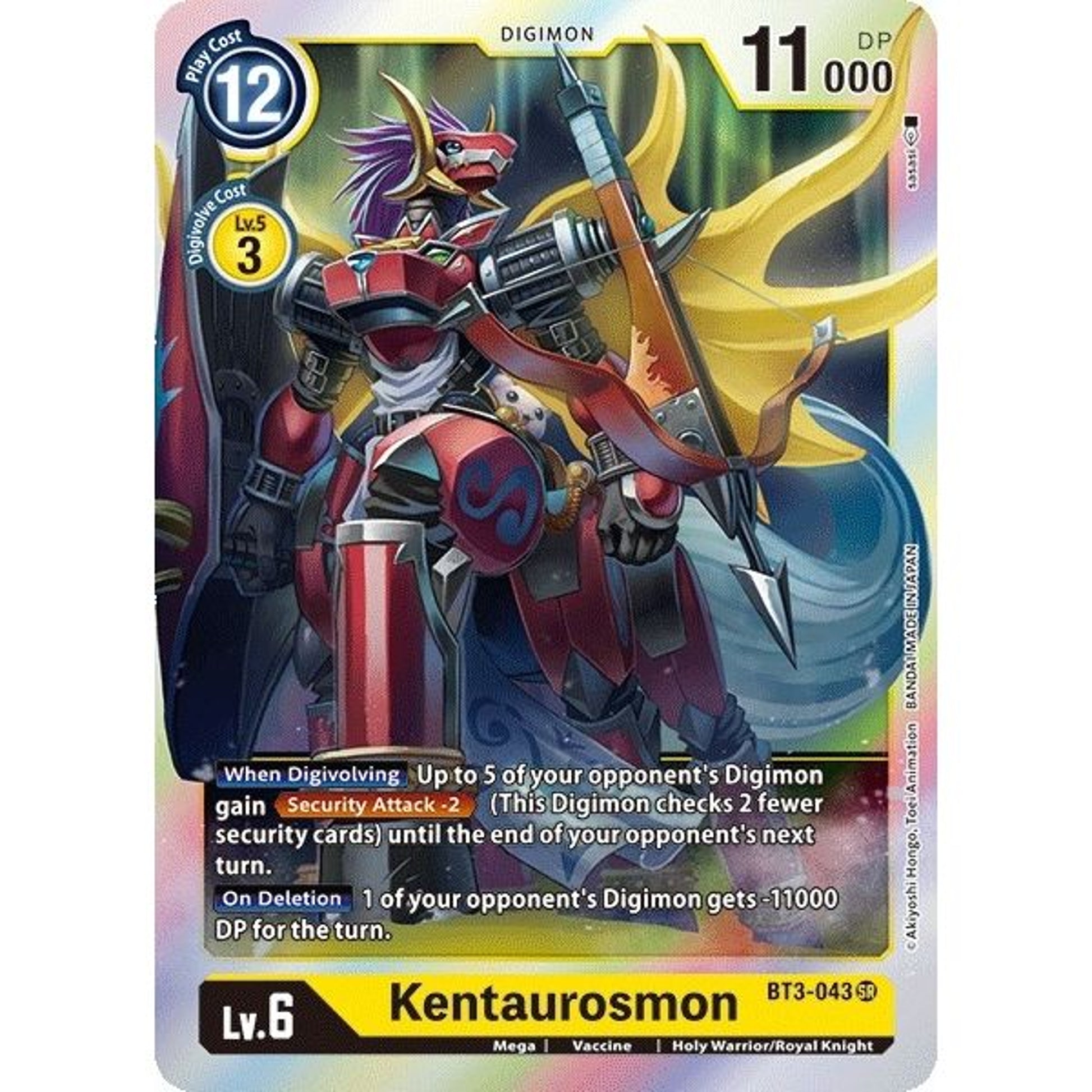 Image for Kentaurosmon (BT3-043 SR) (BT01-03A) - Digimon Card Game