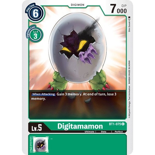 Image for Digitamamon (BT1-075 C) (BT01-03A) - Digimon Card Game