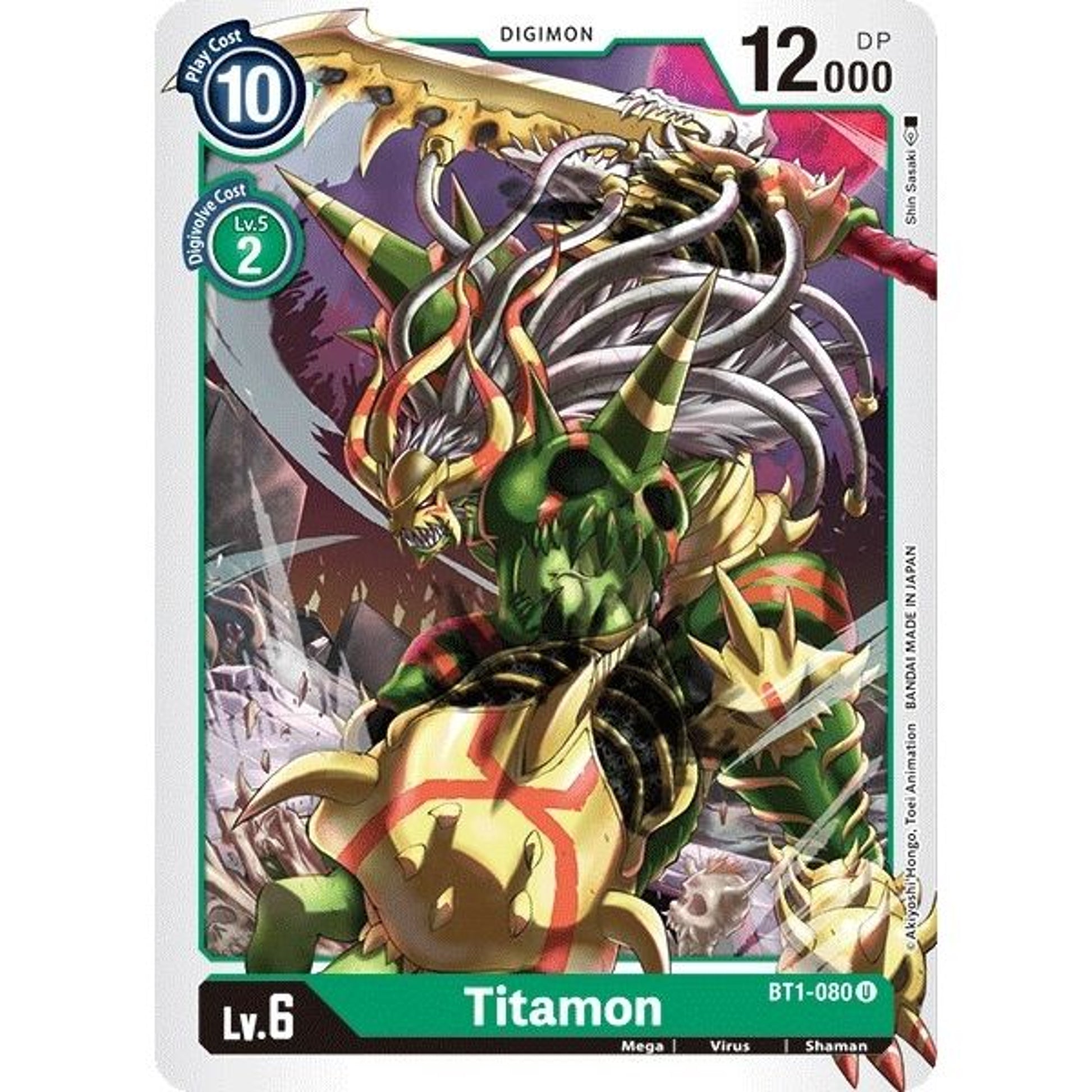 Image for Titamon (BT1-080 U) (BT01-03A) - Digimon Card Game