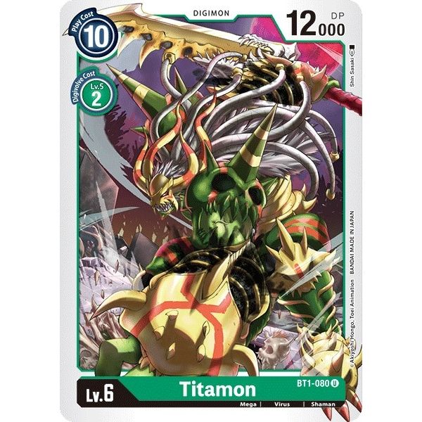 Image for Titamon (BT1-080 U) (BT01-03A) - Digimon Card Game