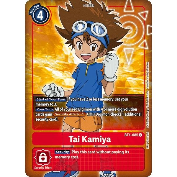 Image for Tai Kamiya - BT1-085 (Box Topper) (BT1-085 R) (BT01-03A) - Digimon Card Game