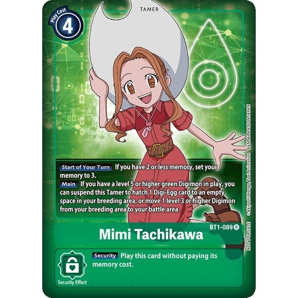 Image for Mimi Tachikawa (Box Topper) (BT1-089 R) (BT01-03A) - Digimon Card Game
