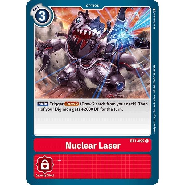 Image for Nuclear Laser (BT1-092 C) (BT01-03A) - Digimon Card Game