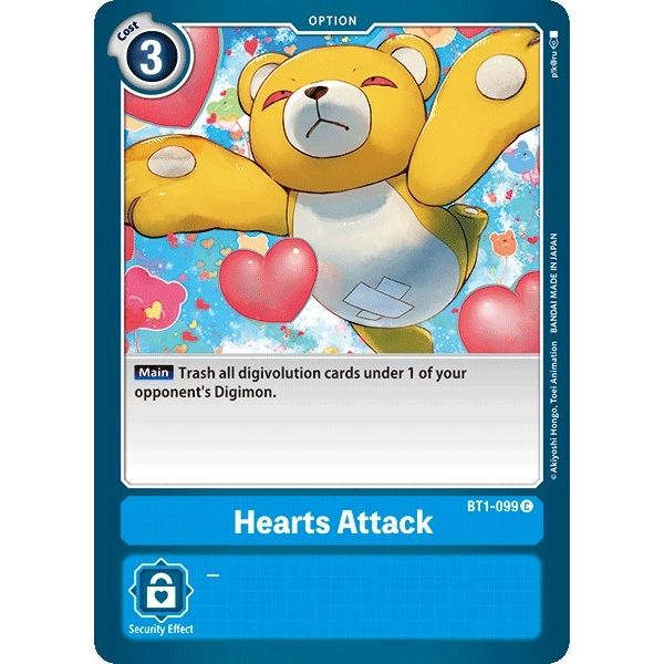 Image for Hearts Attack (BT1-099 C) (BT01-03A) - Digimon Card Game