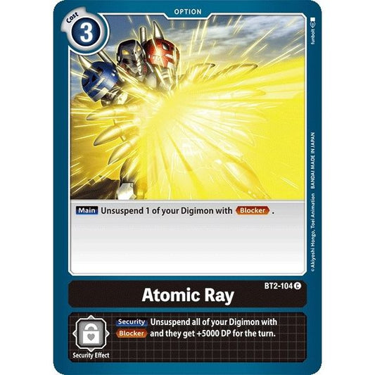 Image for Atomic Ray (BT2-104 C) (BT01-03A) - Digimon Card Game