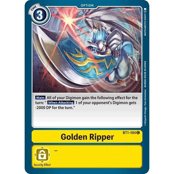 Image for Golden Ripper (BT1-104 C) (BT01-03A) - Digimon Card Game