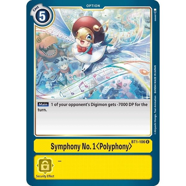 Image for Symphony No. 1 (Polyphony) (BT1-106 R) (BT01-03A) - Digimon Card Game