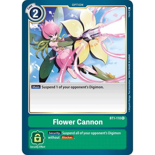 Image for Flower Cannon (BT1-110 R) (BT01-03A) - Digimon Card Game