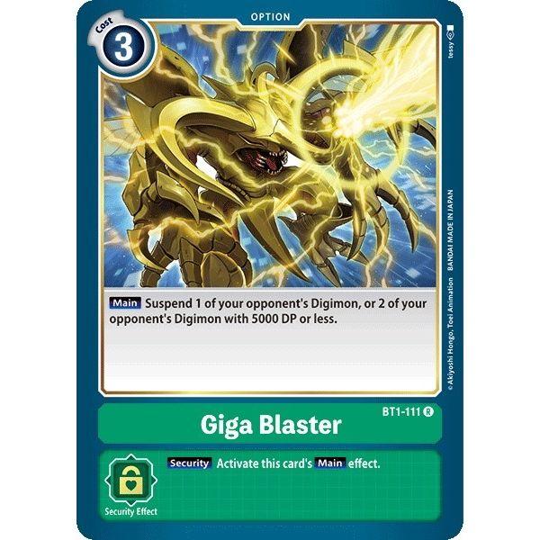 Image for Giga Blaster (BT1-111 R) (BT01-03A) - Digimon Card Game