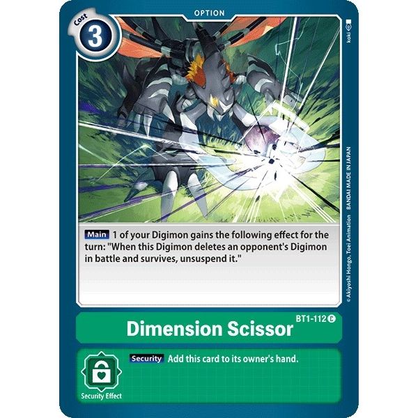 Image for Dimension Scissor (BT1-112 C) (BT01-03A) - Digimon Card Game